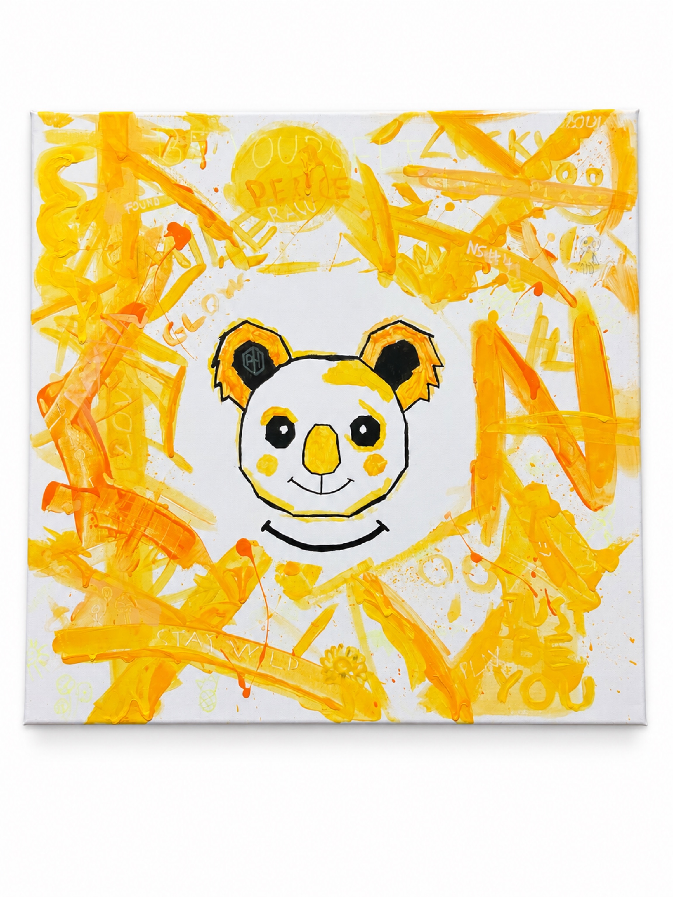 Yellow Glow, acrylic painting by PHantm (sold)