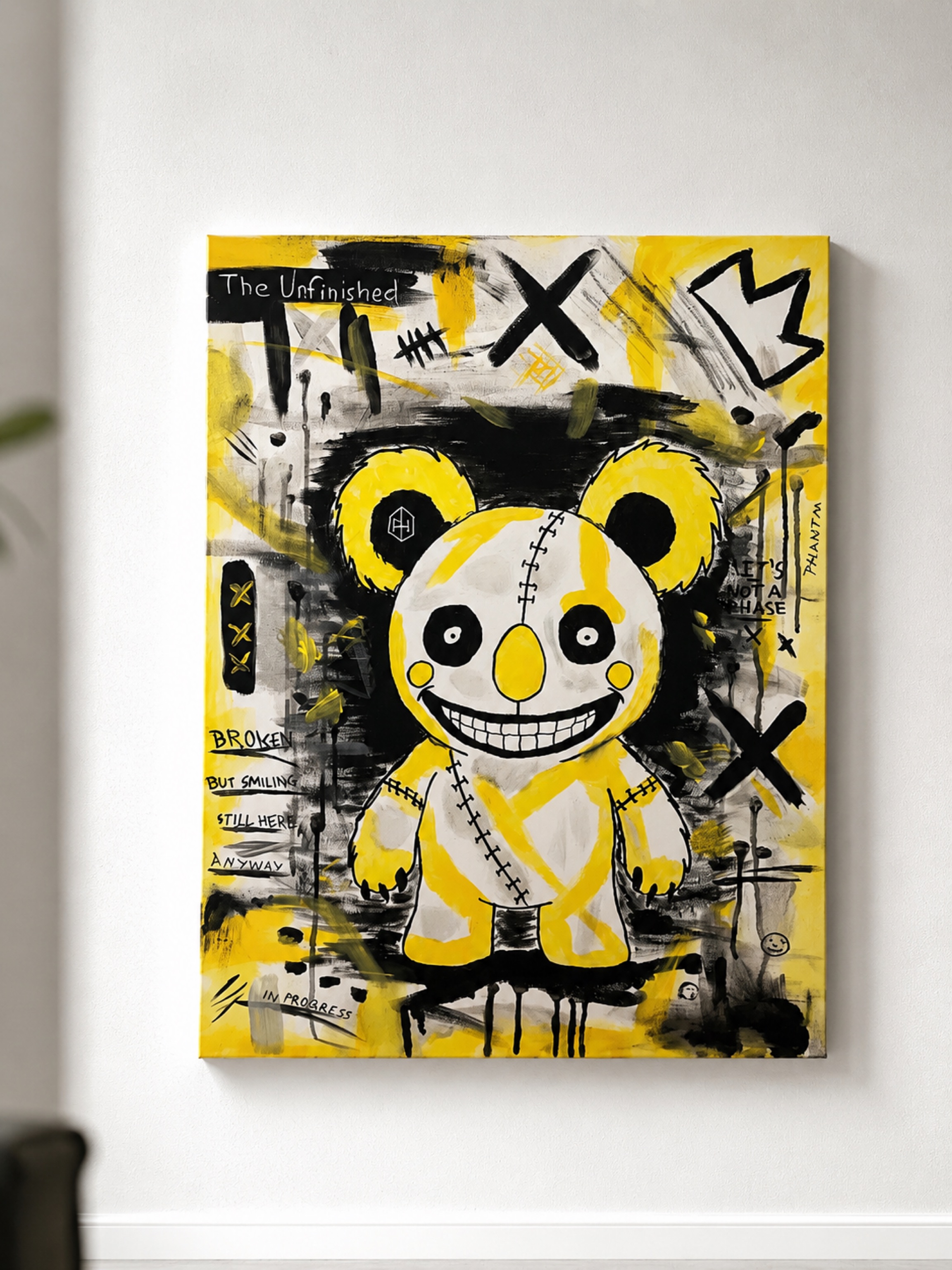 Fine, Thanks, acrylic painting by PHantm