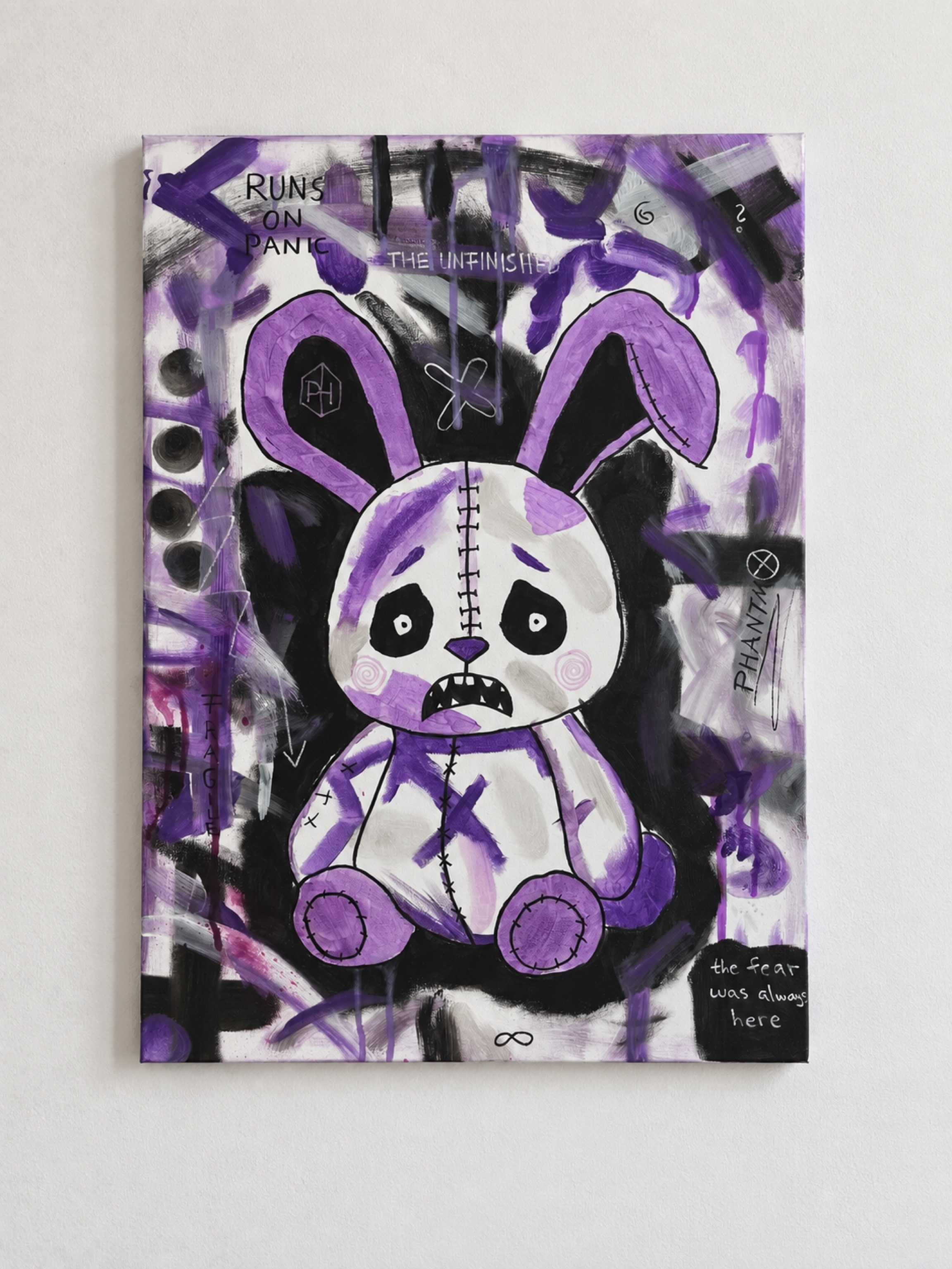 Held Breath, acrylic painting by PHantm