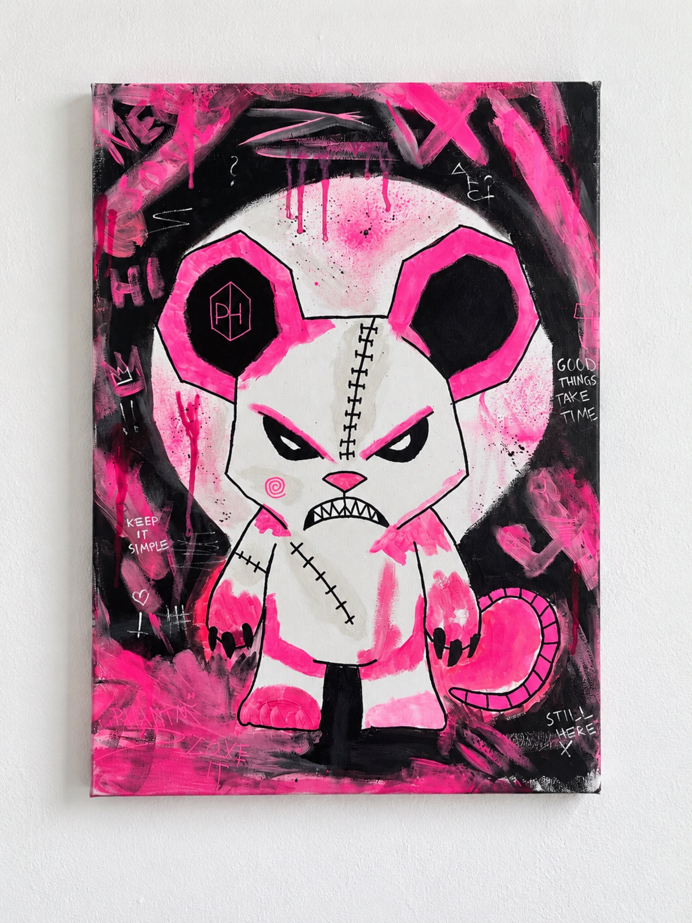 Short Fuse, acrylic painting by PHantm